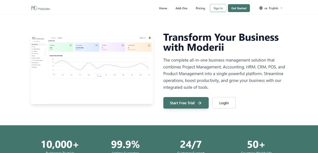 Moderii — Business Management Infrastructure